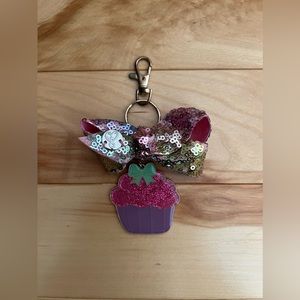 JoJo Siwa Cupcake and Bow Keychain